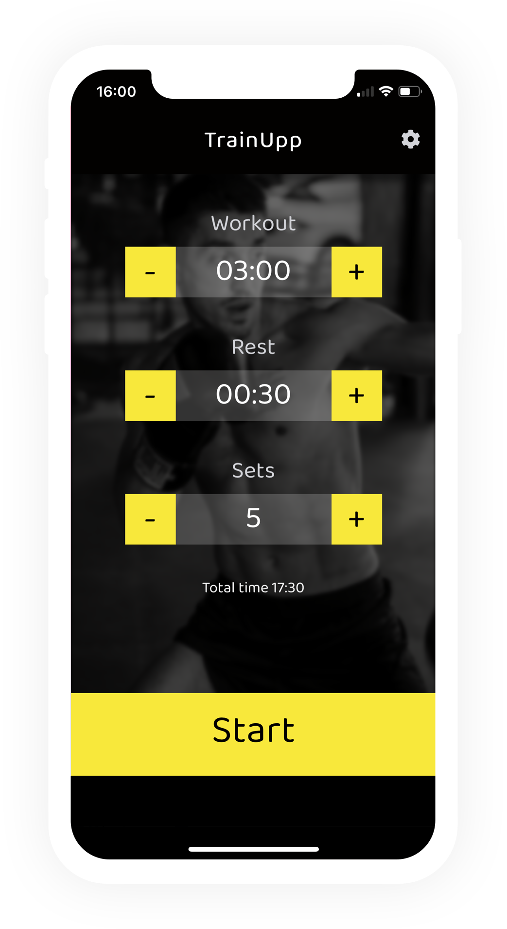 TrainUpp, the interval training timer for your HIIT or Tabata sessions.